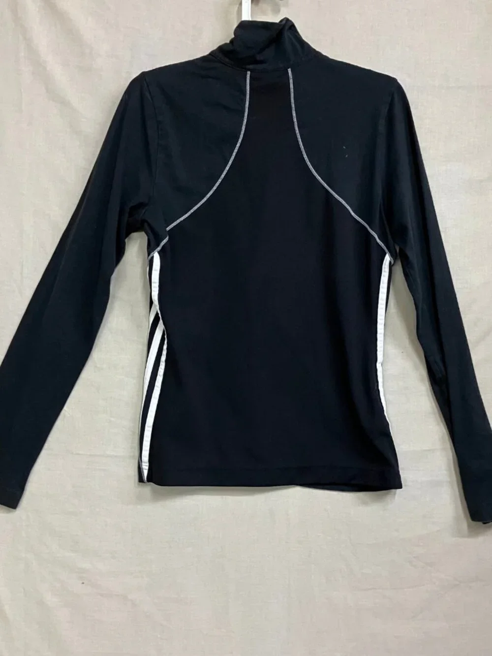 Adidas Track Jacket Kids Size Small Black Full Zip Long Sleeves Athletic Fit